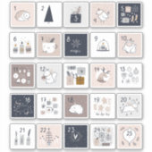 ハイゲアドベントカレンダホリデークリスマス魔法 シール (正面)