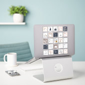 ハイゲアドベントカレンダホリデークリスマス魔法 シール (デスク上のノートパソコン)