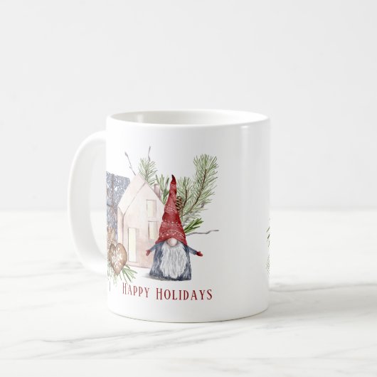 ハイゲクリスマスキュート格言ノルディックホリディーズ コーヒーマグカップ (正面左)