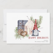 ハイゲクリスマスキュート格言ノルディックホリデーズカード 案内状 (正面)