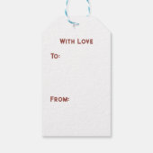 ハイゲクリスマススススススカンジナビアコージーファミリー ギフトタグ (裏面)