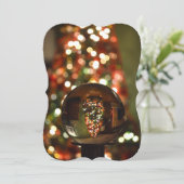 ハイゲクリスマスツリー雪グローブカード シーズンカード (スタンド正面)