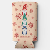 ハイゲクリスマス格言フォーザホリデーズスノーフレーク スリム缶クーラー (裏面)