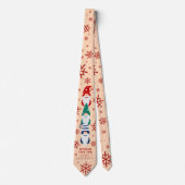 ハイゲクリスマス格言フォーザホリデーズスノーフレーク ネクタイ (正面)