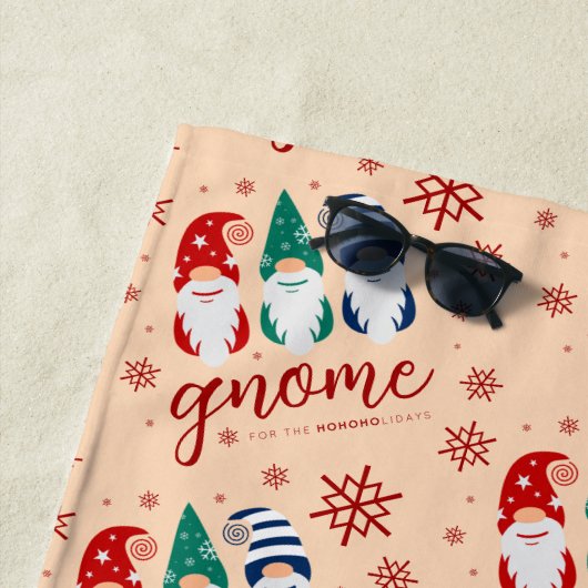 ハイゲクリスマス格言フォーザホリデーズスノーフレーク ビーチタオル (インサイチュ)