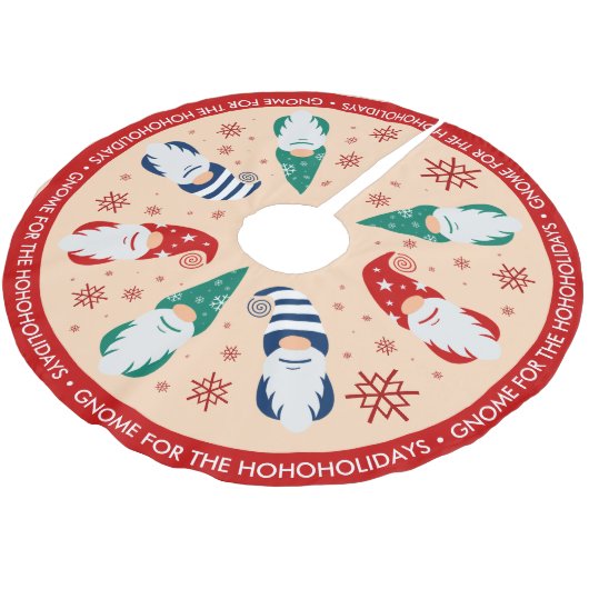 ハイゲクリスマス格言フォーザホリデーズスノーフレーク ブラッシュドポリエステルツリースカート (アングル)