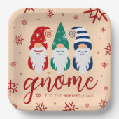 ハイゲクリスマス格言フォーザホリデーズスノーフレーク ペーパープレート (正面)