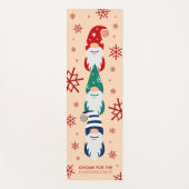 ハイゲクリスマス格言フォーザホリデーズスノーフレーク ヨガマット (正面)