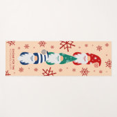 ハイゲクリスマス格言フォーザホリデーズスノーフレーク ヨガマット (正面(横))
