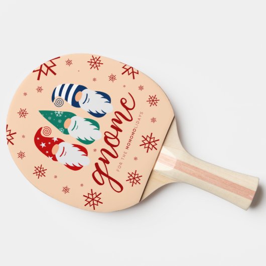 ハイゲクリスマス格言フォーザホリデーズスノーフレーク 卓球ラケット (横)