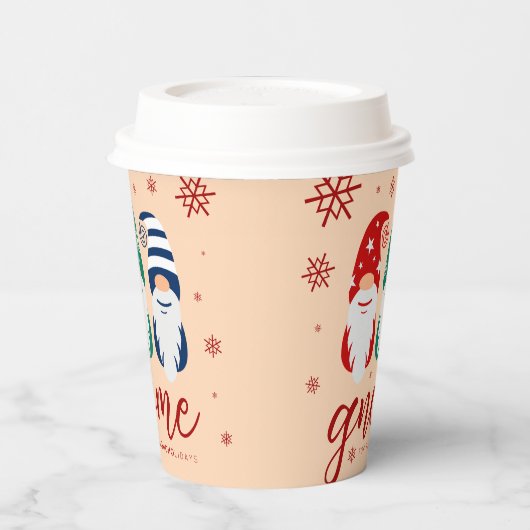 ハイゲクリスマス格言フォーザホリデーズスノーフレーク 紙コップ (左)