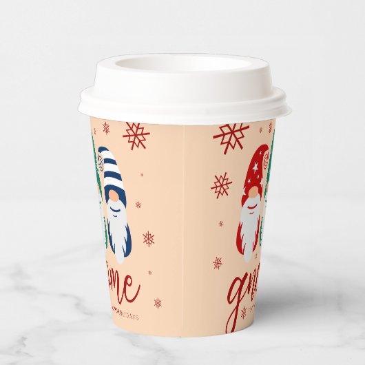 ハイゲクリスマス格言フォーザホリデーズスノーフレーク 紙コップ (右)
