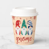 ハイゲクリスマス格言フォーザホリデーズスノーフレーク 紙コップ (正面)