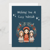 ハイゲクリスマス母娘リース シーズンカード (正面/裏面)