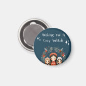 ハイゲクリスマス母娘リース マグネット (正面/裏面)