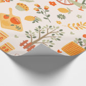 ハイゲコテージコア茶ガーデン自転車 ラッピングペーパー (角)