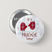 ハイゲタイムノルディックレッドミッテンスヴィンテージホリデー 缶バッジ (正面&裏面)