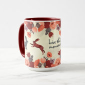 ハイゲフローラスカンジナビアフォークアートバニーラビット マグカップ (正面左)