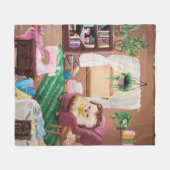 ハイゲヘッジホッグ フリースブランケット (正面(横))