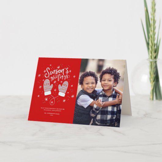 ハイゲミッテンスクリスマスホリディフォールディングカード シーズンカード (正面)