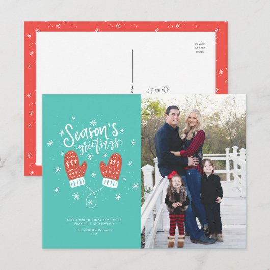 ハイゲミッテンスクリスマスホリデーハガキ シーズンポストカード (正面/裏面)