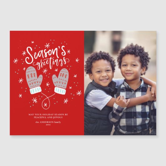 ハイゲミッテンスクリスマスホリデー磁気カード (正面)