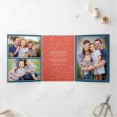 ハイゲミッテンツトリフォールドクリスマスホリデー 三つ折りカード (内部)