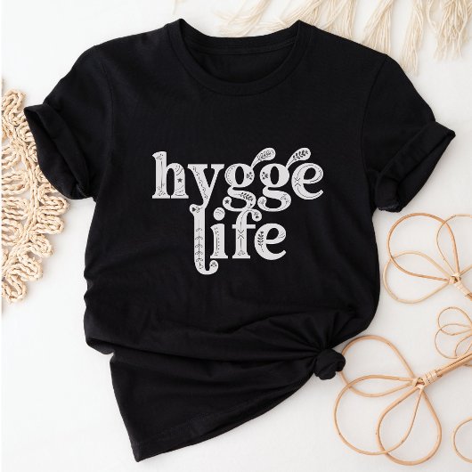 ハイゲライフコージーデンマーク引用文ノルディックタイポグラフィDk Tシャツ