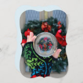 ハイゲリーススノーグローブクリスマスカード シーズンカード (正面/裏面)