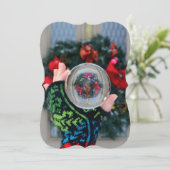 ハイゲリーススノーグローブクリスマスカード シーズンカード (スタンド正面)