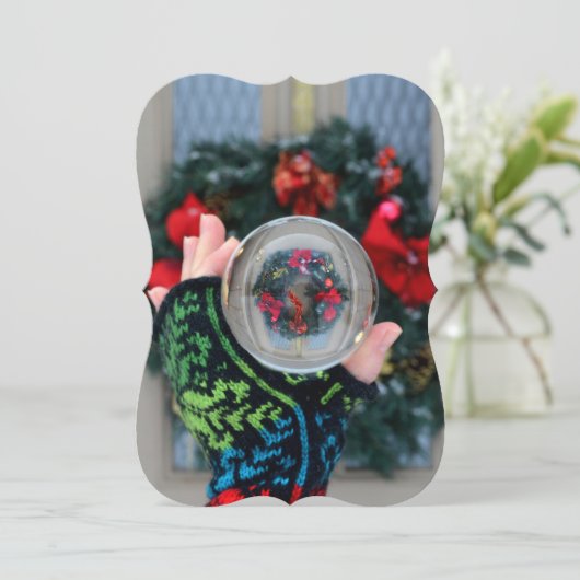 ハイゲリーススノーグローブクリスマスカード シーズンカード (スタンド正面)