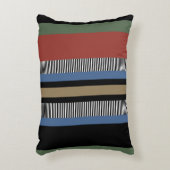 ハイゲ数々のカラーストライプスカンジナインスパイアア アクセントクッション (正面(垂直))