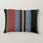 ハイゲ数々のカラーストライプスカンジナインスパイアア アクセントクッション (裏面)