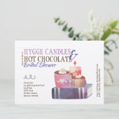 ハイゲ素朴ブライダルシャワー又は任意のイベントクラフト 招待状 (スタンド正面)