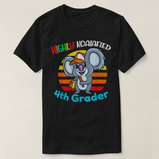 ハイコアレート4年生新学期コアラB Tシャツ (デザイン正面)