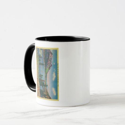 ハイシエラのタイオガ湖とダナ山 マグカップ (正面左)