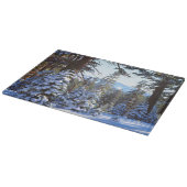 ハイシエラ2の雪に覆われた赤いモミの木 カッティングボード (角)