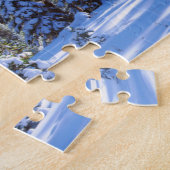 ハイシエラ2の雪に覆われた赤いモミの木 ジグソーパズル (側面)