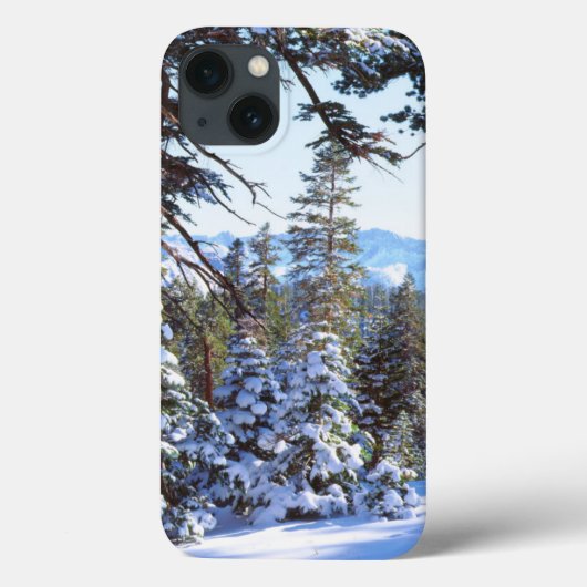 ハイシエラ2の雪に覆われた赤いモミの木 Case-Mate iPhoneケース (裏面)