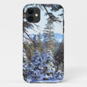 ハイシエラ2の雪に覆われた赤いモミの木 Case-Mate iPhoneケース (裏面)