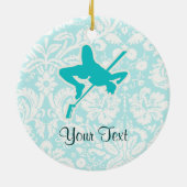 ハイジャンプティール(緑がかった色) セラミックオーナメント (裏面)