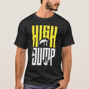 ハイジャンプ飛び跳びジャンパートラック及びフィールド Tシャツ