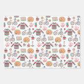 ハイジークリスマスジャンパーパターン ラッピングペーパーシート (正面3)