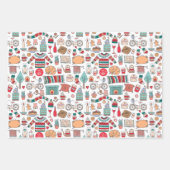 ハイジークリスマスジャンパーパターン ラッピングペーパーシート (正面2)