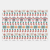 ハイジークリスマスジャンパーパターン ラッピングペーパーシート (正面)