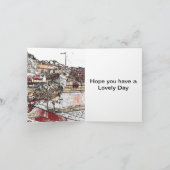 ハイスの橋のカモメ カード (内部)