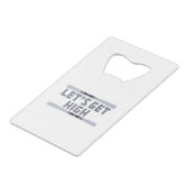 ハイスキーをしよう クレジットカード栓抜き (正面アングル)