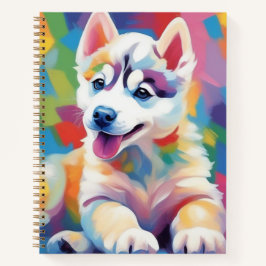 ハイスキーを抽象芸術世界！ ノートブック