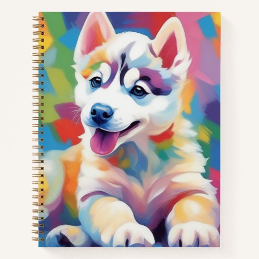 ハイスキーを抽象芸術世界！ ノートブック (正面)