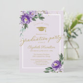 ハイスクールグラードパーティーパープルフローラ 招待状 (スタンド正面)